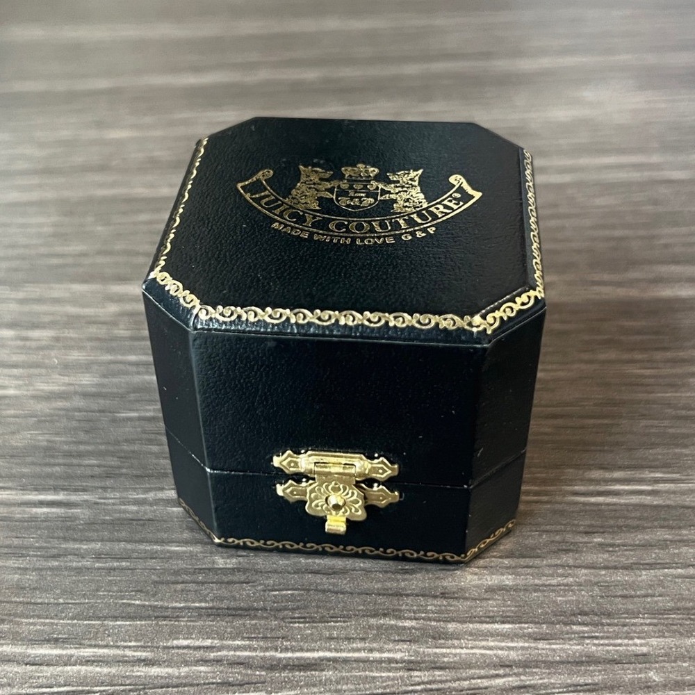2004–2006 Vintage Juicy Couture Blue Velour EMPTY Ice Skate Charm Box